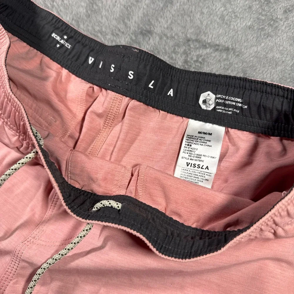 Vissla Ecolastics Mens Pink Upcycled Coconut Stretch Board Shorts M M1307BRE